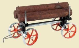 Mamod Trailer for Traction Engine with three logs and chains